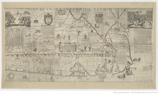 Tabula Geographica Regni Chile. Ovalle Alfonso